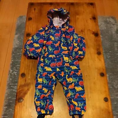 £19.99 • Buy JoJoMamanBebe Blue Dinosaur  Waterproof Splash Suit  18- 24 MTH,worn Once Only