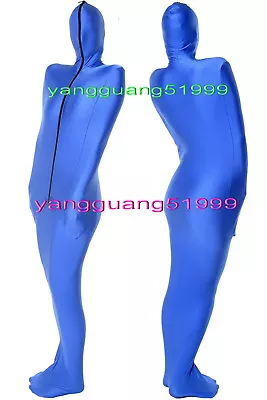 Unisex Blue Spandex Mummy Costumes Sleeping Bag Body Bags Internal Sleeves G003 • £23.45