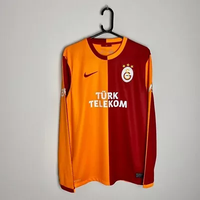 Galatasaray Football Shirt Jersey 2013/14 Long Sleeve Home (M) • £59.99