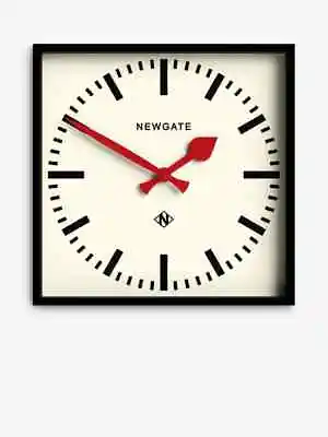 Newgate Clocks No. 5 Railway Quartz Square Wall Clock 33.5cm Black - RRP£55.00 • £44.95