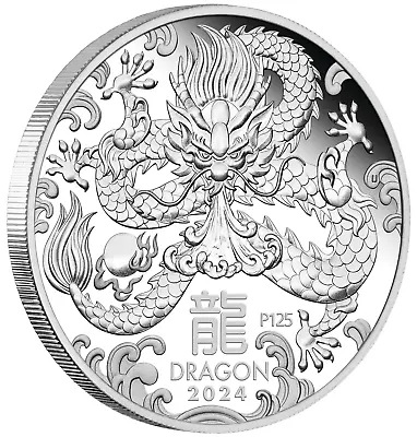 2024 Australia PROOF Lunar Year Of The Dragon 1oz Silver $1 Coin Series3 • $99.97