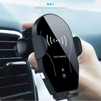 Wireless Car ChargerFast Charging Car Phone Holder Air Vent Automatic Clamping • £15.99