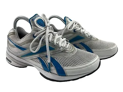 $25.48 • Buy Reebok EasyTone Smoothfit Women's 7.5 M Shoes White Blue Toning Running Sneakers