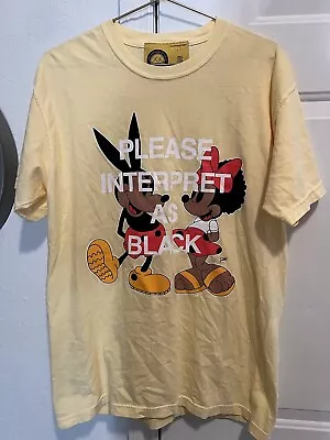 Lost Paradise By Rello Interperet As Black Mickey And Minnie Mens Medium T Shirt • $50