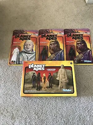 Super7 ReAction - Planet Of The Apes  3 3/4-Inch Four Action Figure Set Lawgiver • $75