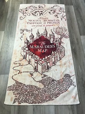 Harry Potter The Marauders Map Beach Bath Towel Castle Hogwort Official Product • $24.98