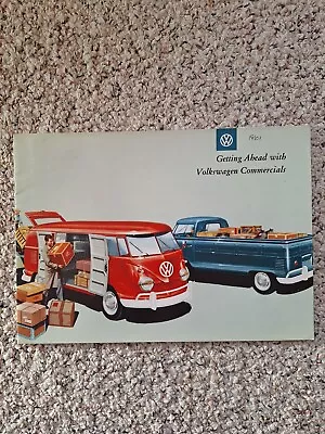 Vintage Original Vw Dealer 1961 Split Window Bus Double Cab 1200 40hp Brochure • $1.99