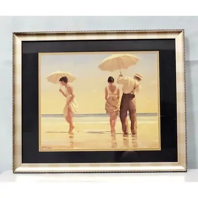 Vintage Artwork Signed Print Mad Dogs By Jack Vettriano Matted & Framed 22 X 18  • £62.64