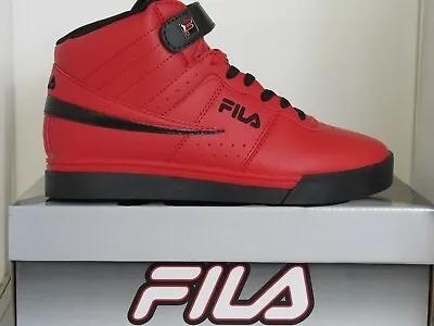 Mens Fila Vulc 13 Mid Plus Suede Leather Mid High Top Casual Athletic Shoes F13 • $39.95