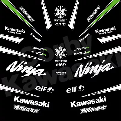 Winter Test Graphics To Fit Kawasaki ZX-10R 6R  WSBK Race Track Decals V.2019 • £66