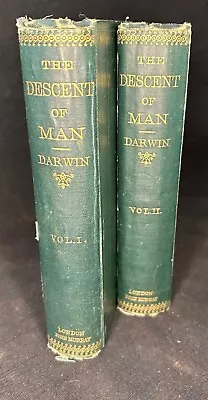 1871 FIRST ED. Darwin DESCENT OF MAN Selection Relation To Sex Natural History • £116