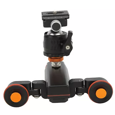 3-Wheel Camera Dolly Time Lapse Shooting 3-Speed 1/4-Inch Screw Holes Motorized • £82.14