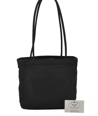 Authentic PRADA Metropoli Nylon Tessuto Shoulder Tote Bag B8487 Black 0032J • $39