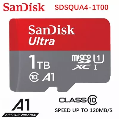 Micro SD Card SanDisk 1TB Ultra Class 10 SDXC Mobile Phone Camera SDSQUA4-1T00 • $189.95