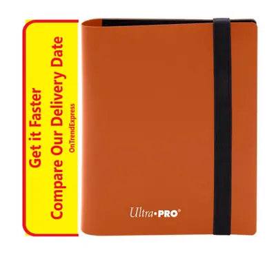 ULTRA PRO ECLIPSE ORANGE PRO BINDER FOLDER ALBUM 2 POCKET Yugioh MTG Pokemon • $16.90