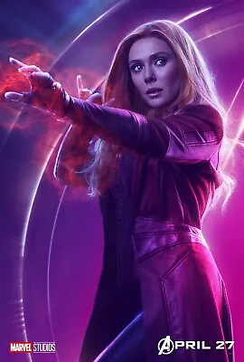 Marvel Print Poster Wall Decor Avengers: Infinity War Film Elizabeth Olsen Witch • $11.99