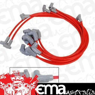 MSD Ignition MSD31229 Universal V8 Super Conductor Leads 8.5mm Red HEI Dizzy 90Ç • $322.99