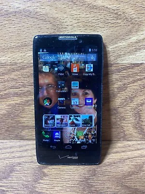 Motorola Droid RAZR MAXX XT912 Verizon 8GB Cell Phone Black B0654 • $15