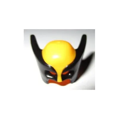 LEGO - Minifig Headgear Mask Wolverine W/ Black Pointed Sides Pattern • $85.40