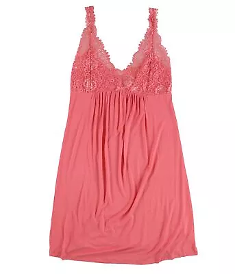 P.J. Salvage Womens Lace Chemise Pajama Night Gown Pink Medium • $7.80