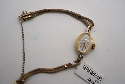 Vintage Ladies Hamilton 14K Yellow Gold Diamond Watch • $180