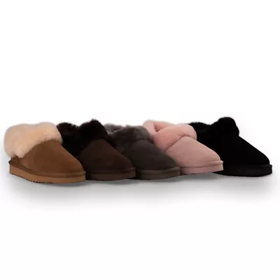 AUS WOOLI UGG  Water-Resistant Unisex Genuine AU Sheepskin Ankle Slippers • $69