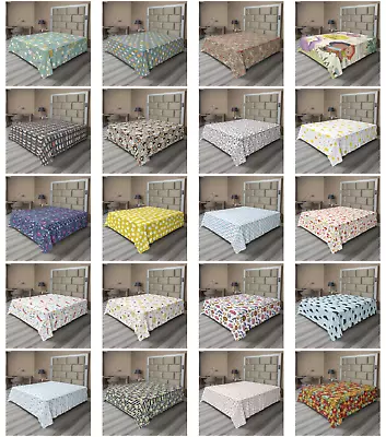 Ambesonne Nursery Flat Sheet Top Sheet Decorative Bedding 6 Sizes • $29.99