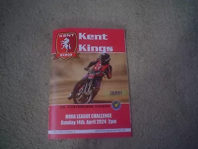 Kent Kings V Eastbourne 14-4-2024 Speedway Programme  Blank • £1.99