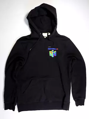 H&M Nintendo 64 N64 Black Small Hoodie 2-Sided Sweatshirt Hooded 2019 Difuzed • $14