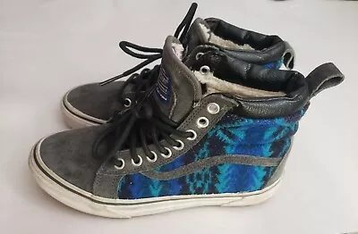 Vans Off The Wall SK8 X Pendleton Hi Top Gray/Blue Unisex Men’s 5 - Women's 6.5 • $18.08