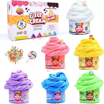 Toysbutty Fluffy Slime Making Kit Super Soft Non Sticky 6 Color Pack In Gift ... • $23.24