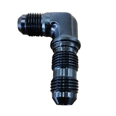 AN -6 AN6 90 DEGREE Forged Bulkhead Fitting Fuel Fitting Adapter UK Aluminium • £4.99