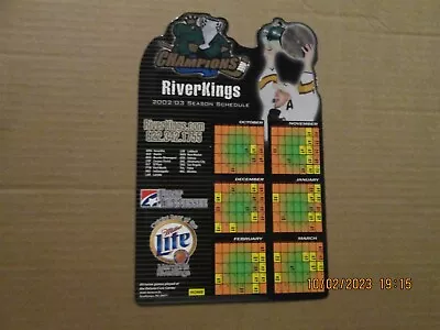 CHL Memphis River Kings Vintage Defunct 2002/03 Team Logo Magnet Schedule • $15