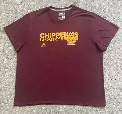 Central Michigan Chippewas Adidas Men’s 3XL Go-to Performance Climalite T-Shirt • $15.72