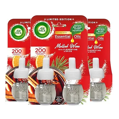 6 X Air Wick Plug In Refills Air Freshener Electrical Mulled Wine 19ml • £19.99