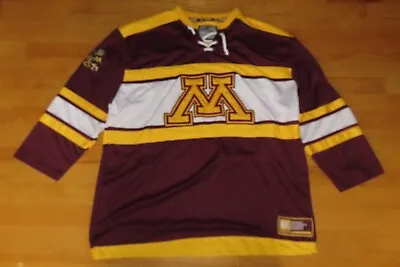 Colosseum MINNESOTA GOLDEN GOPHERS HOCKEY Twilled Stitched (XL) Hockey Jersey • $90