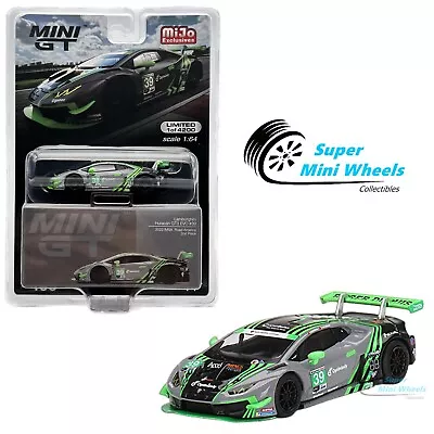 Mini GT 1:64 Lamborghini Huracán GT3 EVO #39 2022 IMSA Road America 2nd #499 • $14.99