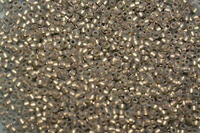 $3.70 • Buy Toho Seed Beads - 15/0 - Gold-Lined Frosted Black Diamond