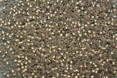 $3.70 • Buy Toho Seed Beads - 15/0 - Gold-Lined Frosted Black Diamond