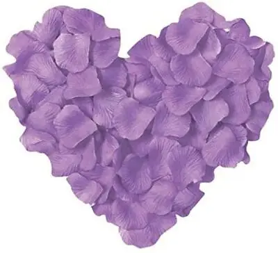 £2.49 • Buy 100 Silk Light Purple Rose Petals Flower Table Decoration Confetti Wedding Party