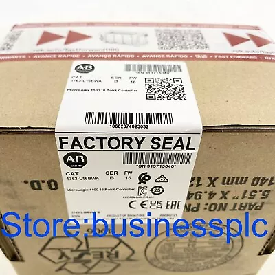 New Sealed Allen-Bradley 1763-L16BWA SER B MicroLogix1100 16 Point Controller • $998