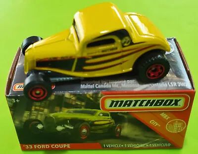 2020 Matchbox Power Grabs #95/100 - '33 Ford Coupe - Bnib • $6