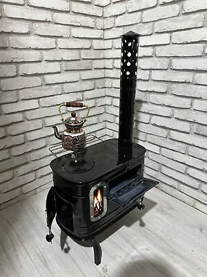 Portable Wood Burning Tent Stove Mini Cast Iron Stove Caravan Stove • $342.80