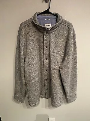 PRANA Mens XXL Tri Thermal Threads Overshirt Shacket Jacket Gray • $44.99