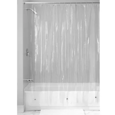 New Solid Water Repellent Bathroom Shower Curtain Liner Clear All Colors • $8.79