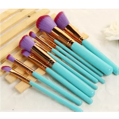 $26.40 • Buy 10pc Mermaid Unicorn Make Up Brushes Blusher Powder Eyeshadow Concealer Brushes
