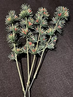 Vintage Christmas Plastic Pine Berry Picks Lot  • $13.80