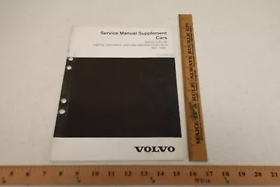 Volvo Service Manual Supplement Car 3 (35-38) Lighting Instruments 850 1993 (800 • $11.10