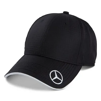 Genuine Mercedes-Benz RipStop Nylon Hat Baseball Cap Embroidered Dark Gray New • $24.99