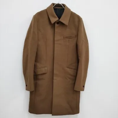 ATTACHMENT AC42-214 Size 2 Wool Cashmere Bal Collar Coat Brown 3-1118A♪ • $68